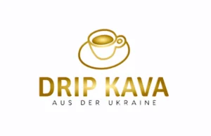 Logo des Unternehmens mit Kaffeetasse