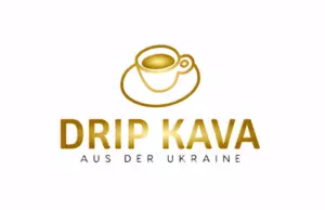 Logo des Unternehmens mit Kaffeetasse