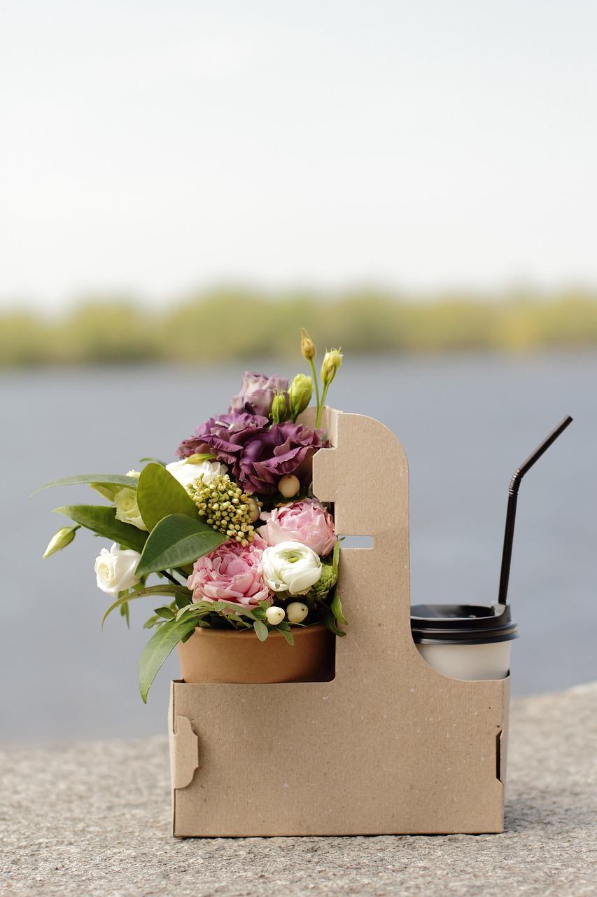 to-go coffee, flowers, flower wallpaper, bouquet, coffee, beautiful flowers, caffeine, flower background, nature, landscape